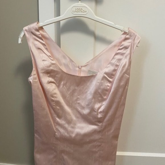 Raw Silk Skirt, Tank and Jacket Set, Baby Pink, Size 4 - Picture 2 of 12